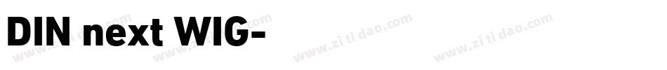DIN next WIG字体转换